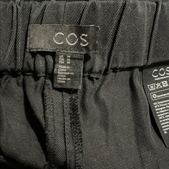 COS Black 100% Lyocell Pull on Wide Leg Pants - Picture 5 of 5